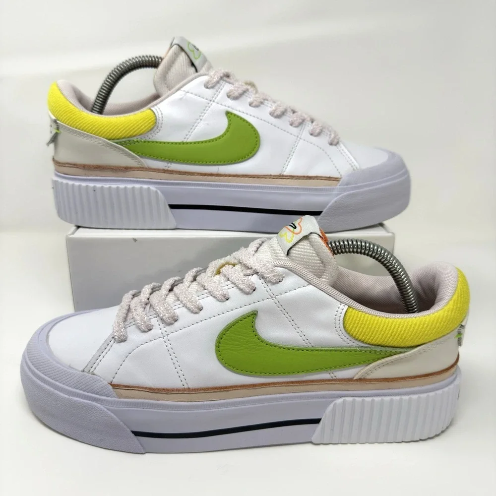 Nike Court Legacy Lift Sneakers Women's Size 10 White Lifestyle Shoes FD0872-100